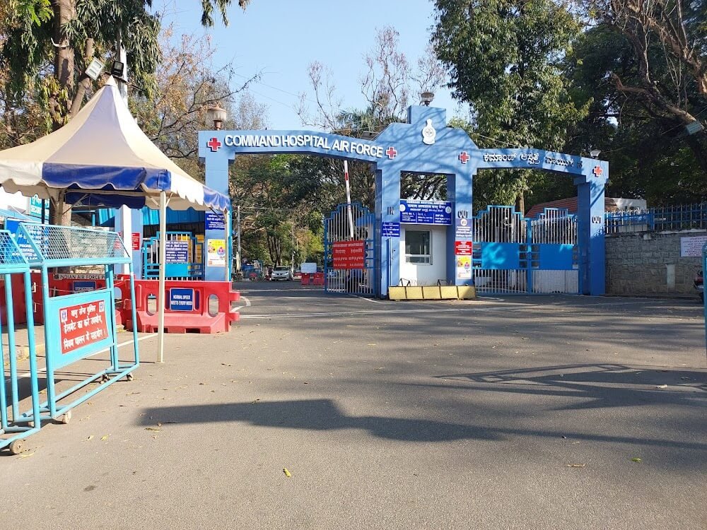 Command Hospital Air Force entrance gate 560007 pin code Agram Bangalore defense hospital HAL Old Airport Road.