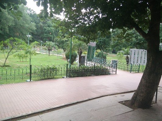 Richards Park in Fraser Town, 560005 pin code area, Bangalore, with Wheeler Pavilion.