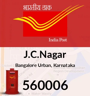: Jayamahal Main Road (Opposite Fun World), Munireddypalya, J.C. Nagar, Bengaluru, Karnataka 560006Phone Number: 080-23337614Office Type: Sub Post Office (Delivery status: Delivery)